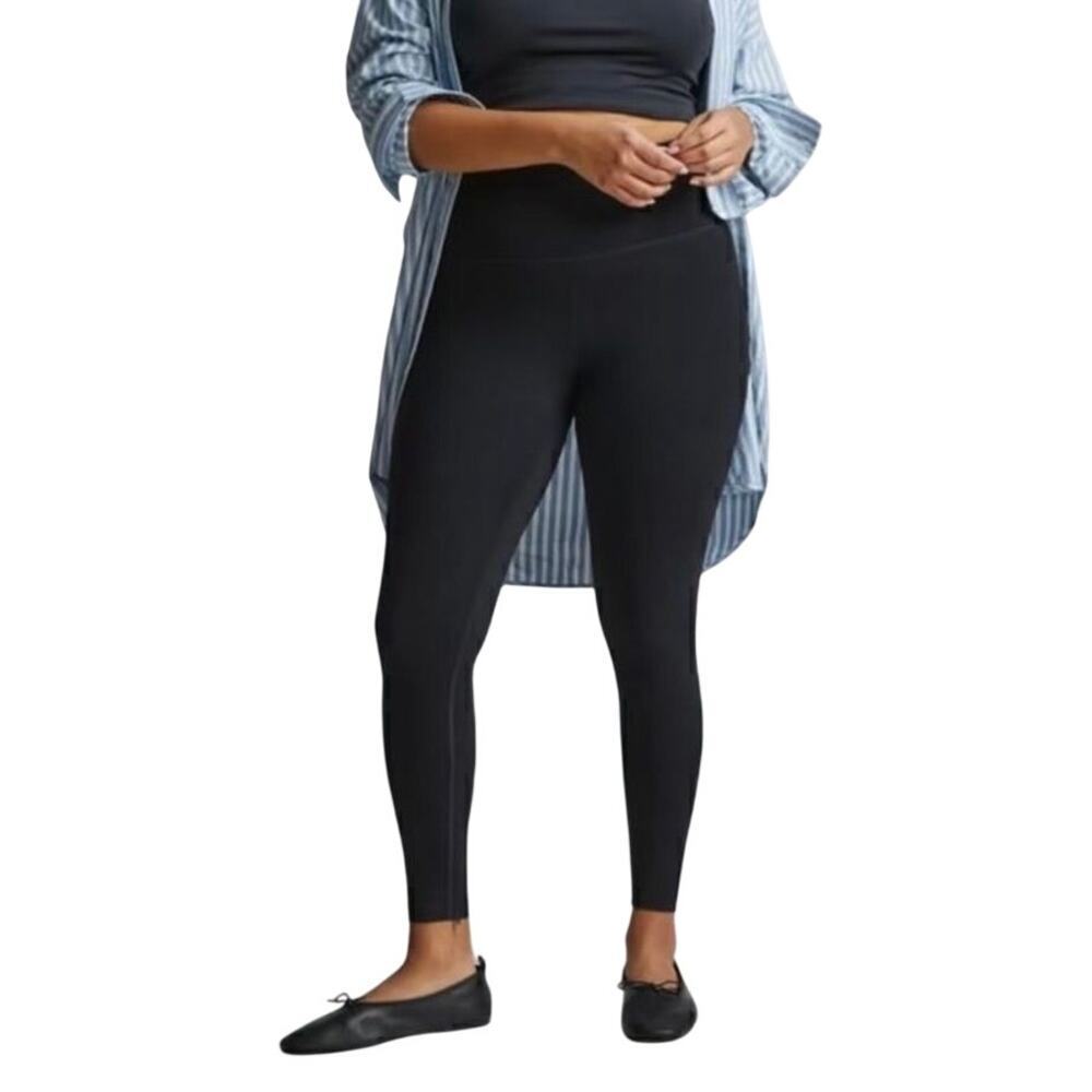 Everlane‎ Perform Ankle Legging Size XXL Black Lightweight High Waist Stretch